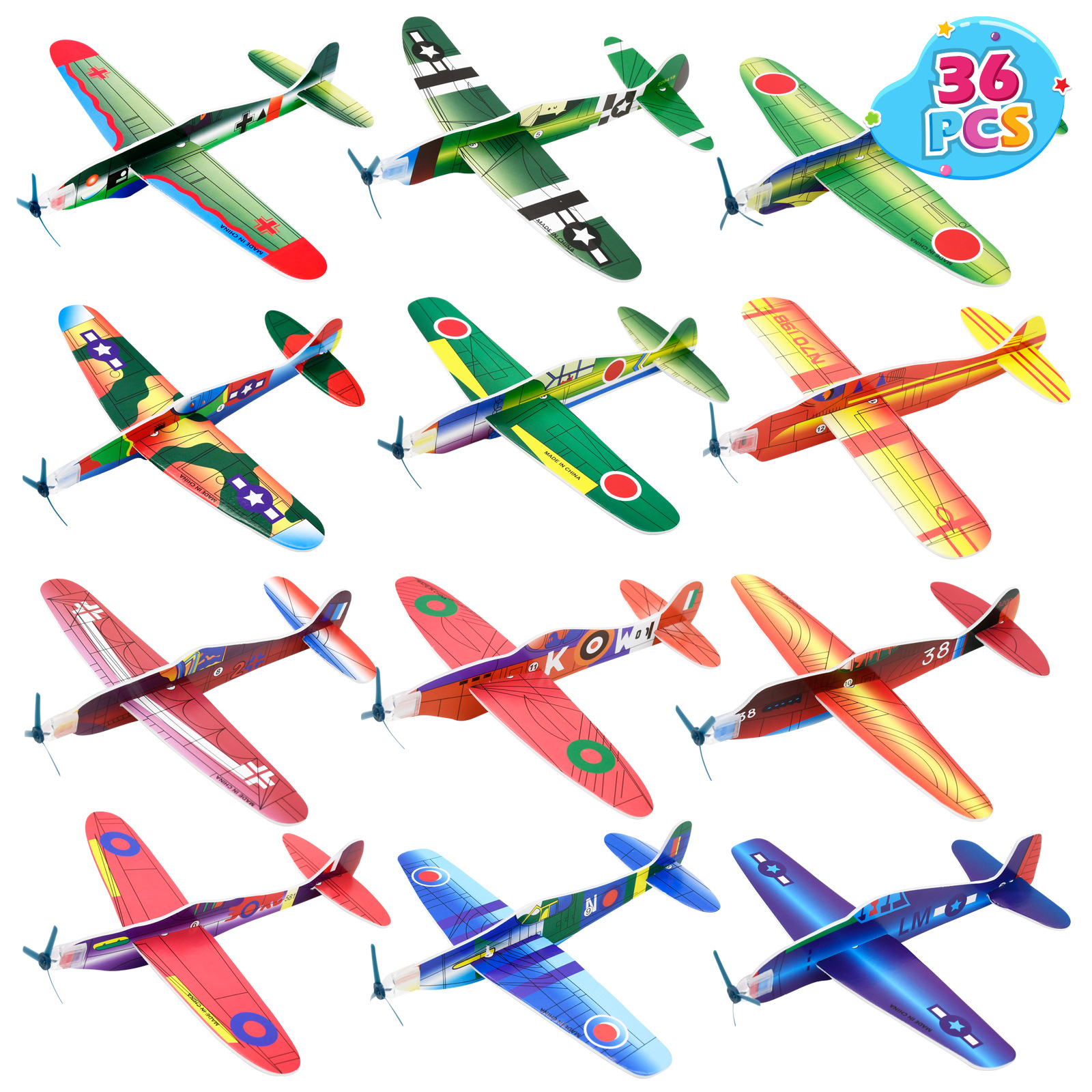 跨境新品益智玩具 飛機(jī)航空模型，耐摔拼裝滑翔機(jī)，點燃兒童戶外科教飛行夢